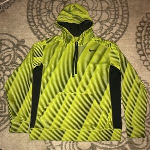 Men’s Nike Therma-Fit Hoodie, Yellow and Black